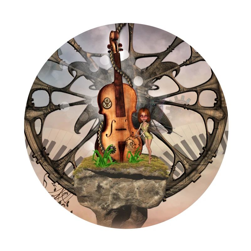 Violon steampunk avec petite fée