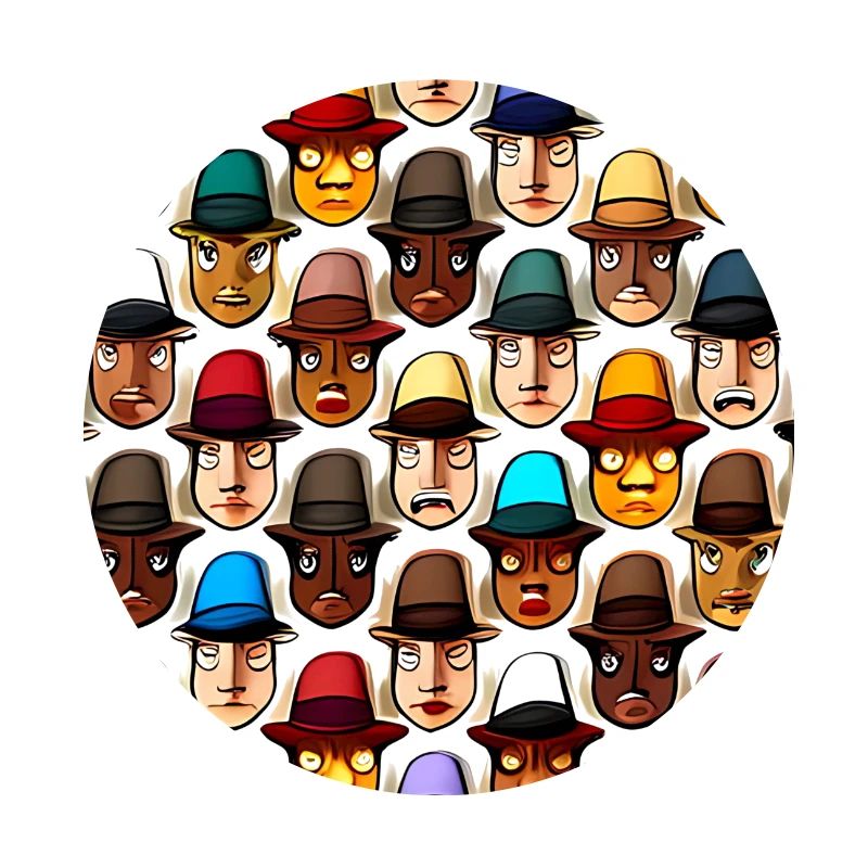 Face In Hat Pattern