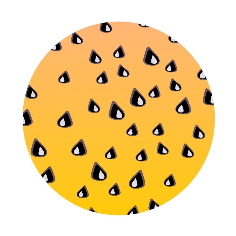 Motif de pastèque jaune LÉGUMES MANGEANT DES GRAINES