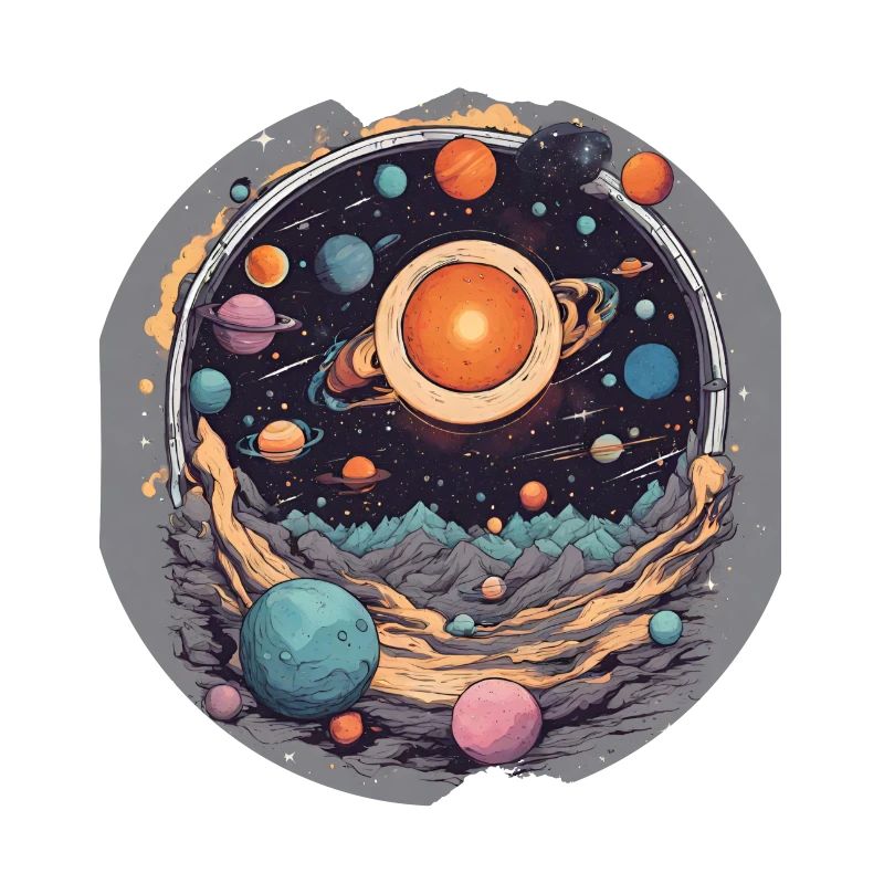 Celestial Harmony Solar System Sun Planets Space