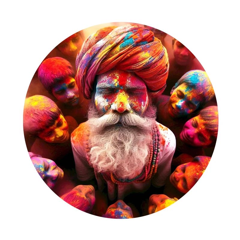 Fêtes des couleurs Holi Inde