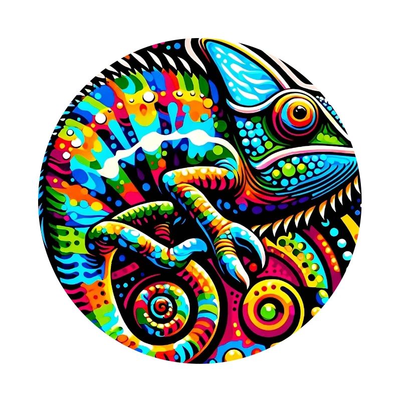 Chameleon Pop Art