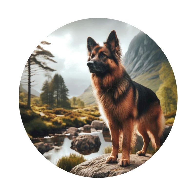 German Shepherd Art
