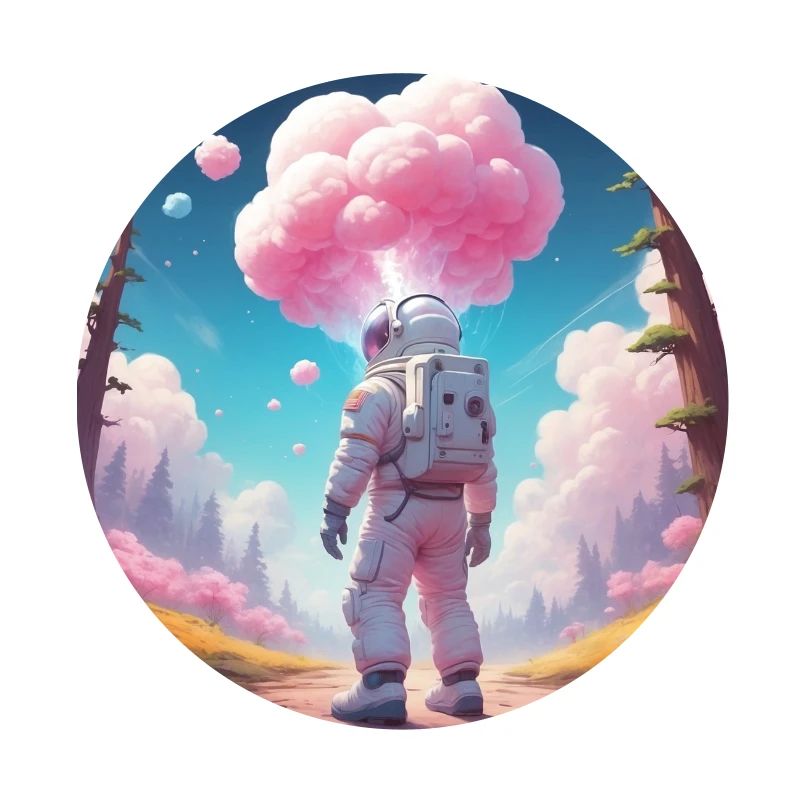 Astronaute sur la planète de rêve