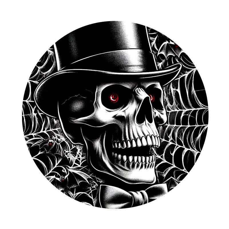 Crâne élégant d’Halloween