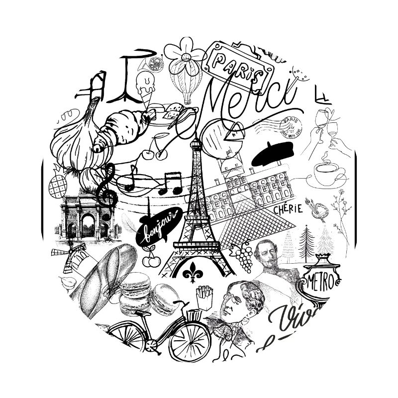 Paris Illustration Doodle Design