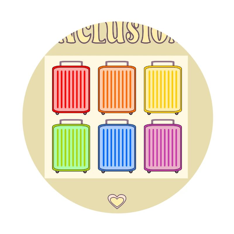 Inclusion Diversit Pride Fiert Suitcase