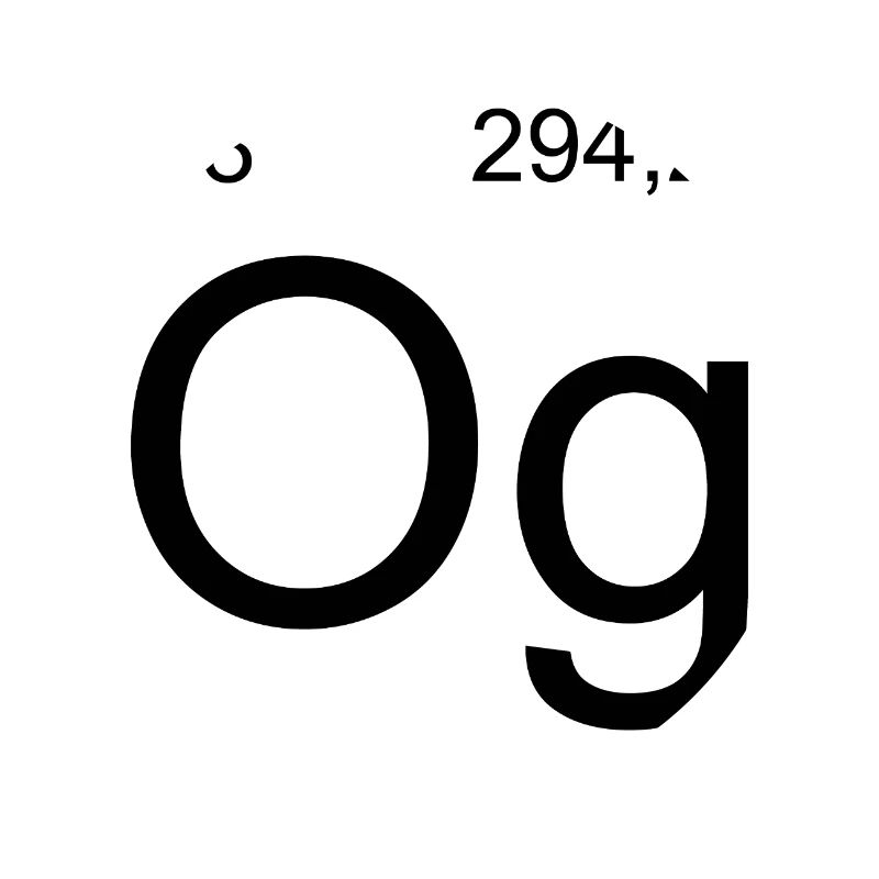 Oganesson og Element Graphic Periodic Table