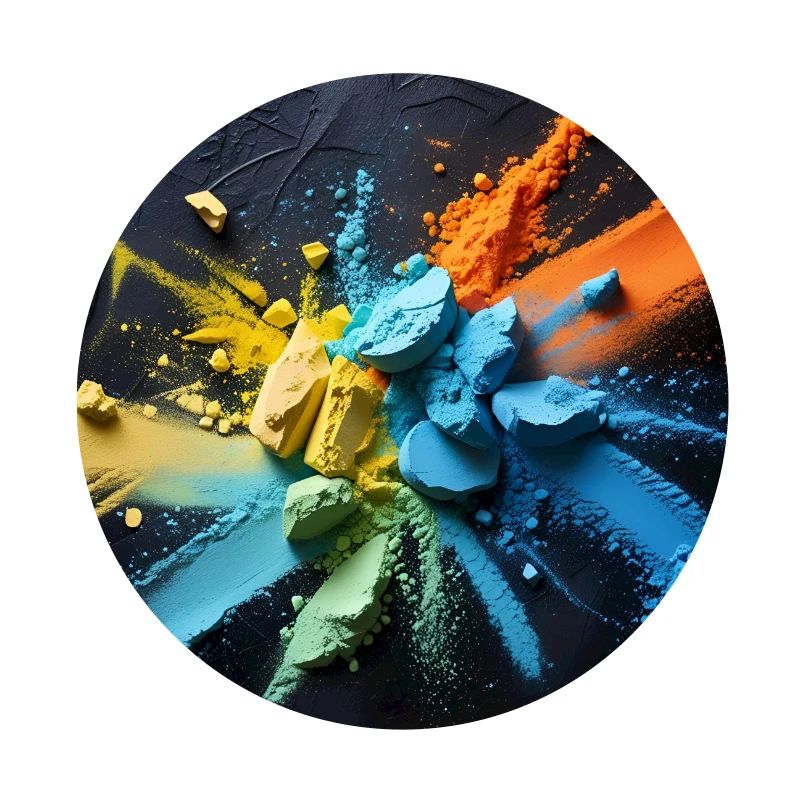 Regenbogenstaub-Explosion