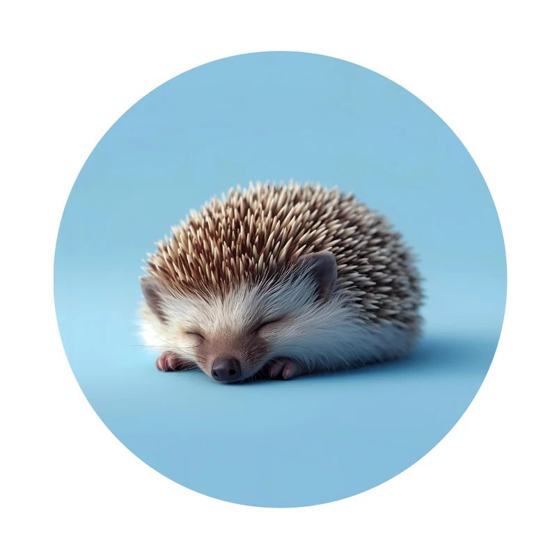 Blue Sleeping Hedgehog