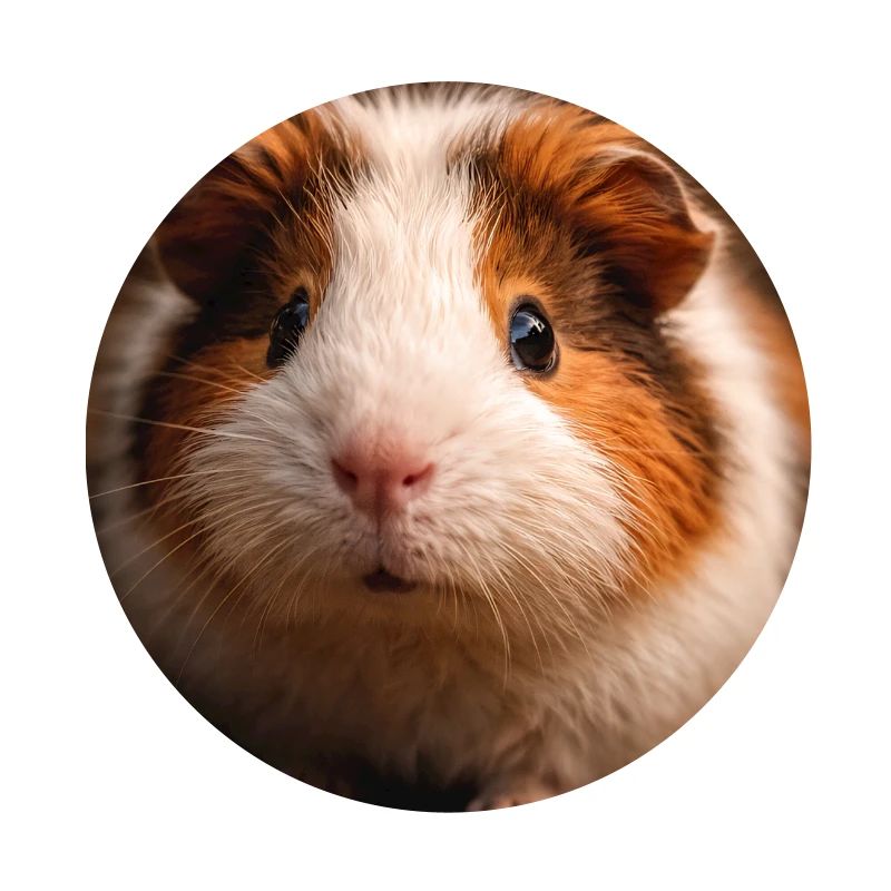 Gros plan de cochon d’Inde dans des tons terreux