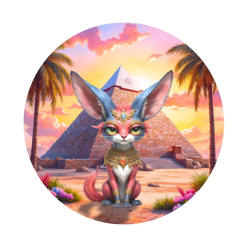 Pharaoh Cat at Sunset