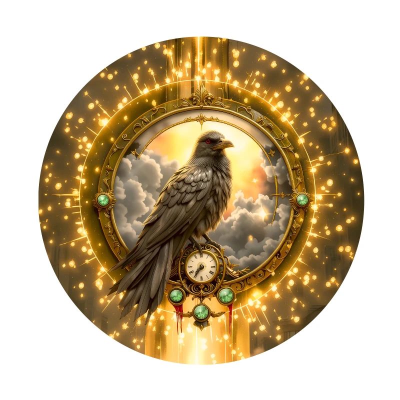 Raven in Luminous Ring