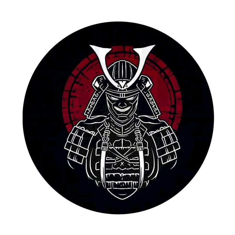 Samurai helmet with red crest