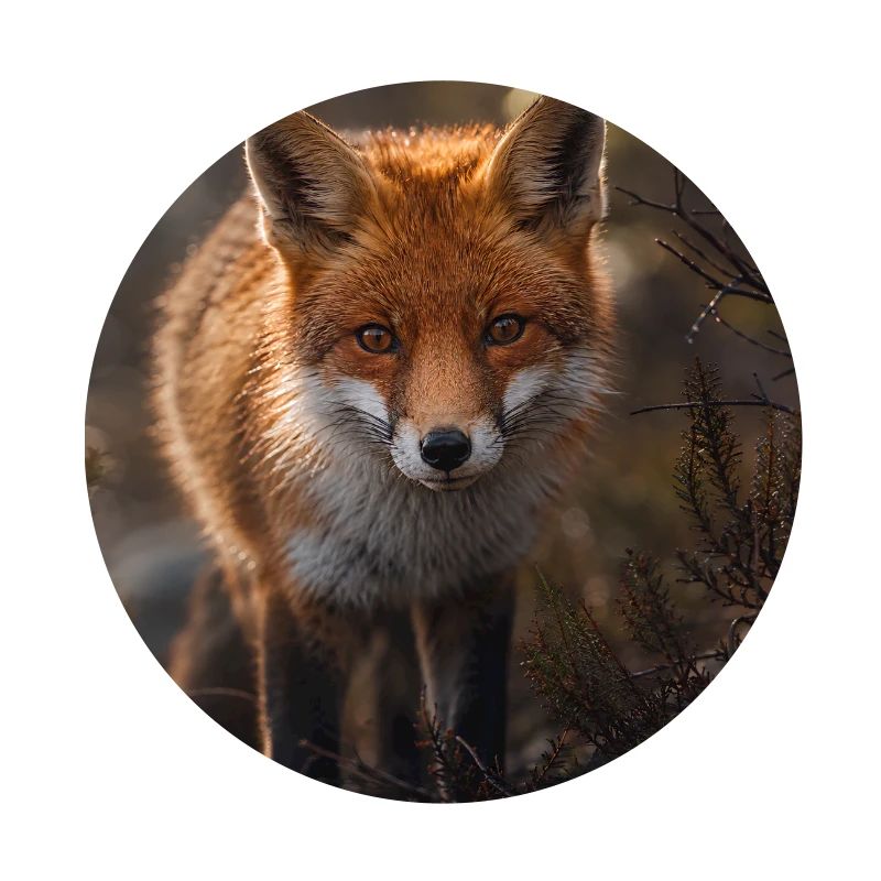 Fuchs in einer Waldlichtung