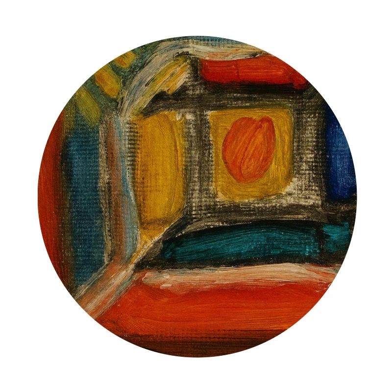 Fragment intérieur coloré
