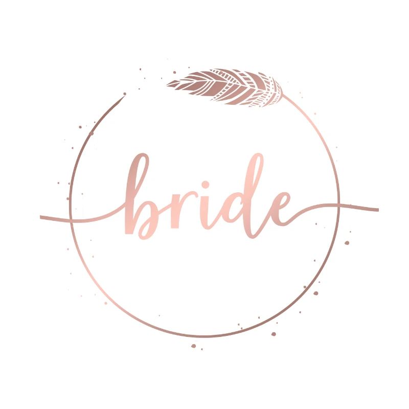 Boho Spring Circle Team Bride customizable
