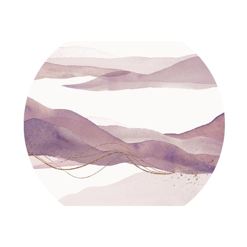 Eggplant color Abstract Landscape