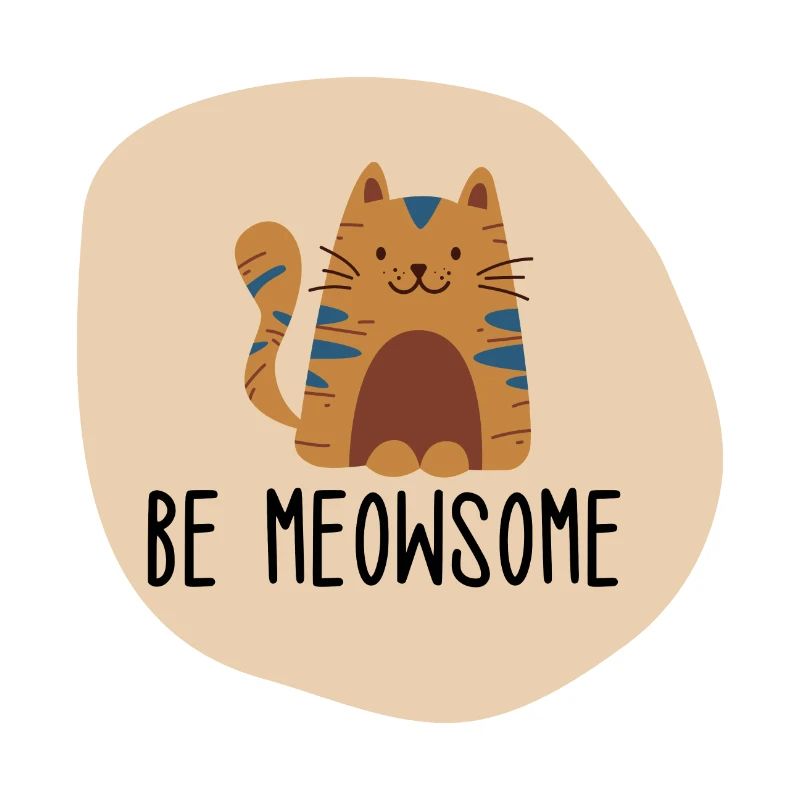 Be Meowsome Cat | Boho Shapes