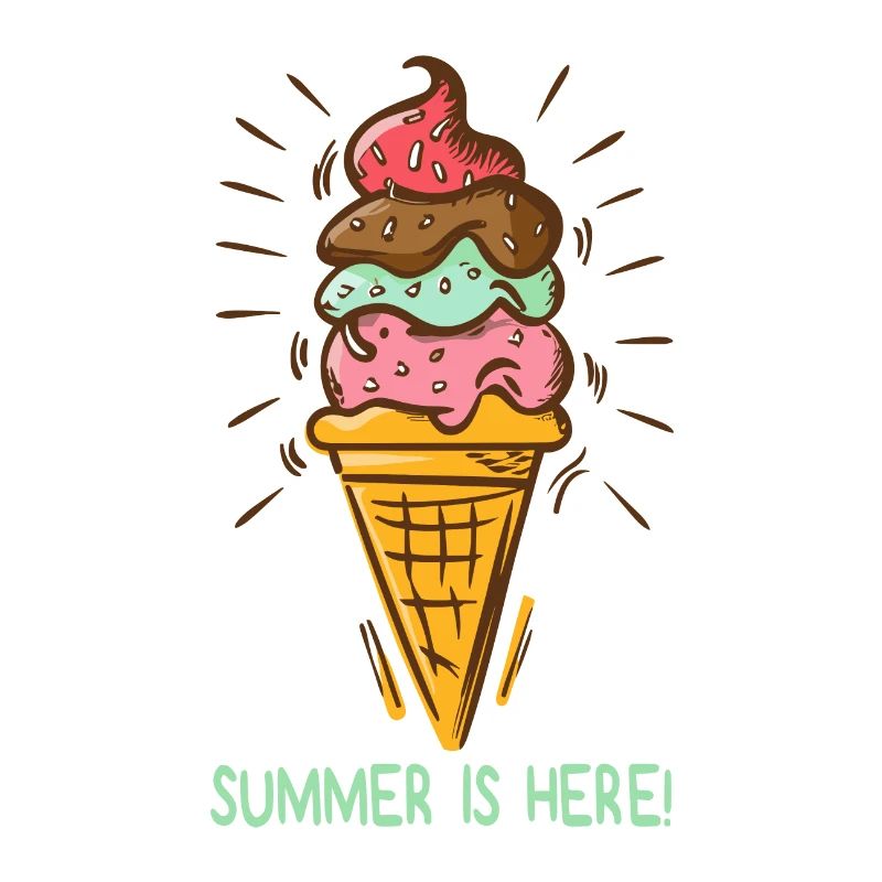 Eis Summer is here Eiscreme Eisdiele Sommerzeit
