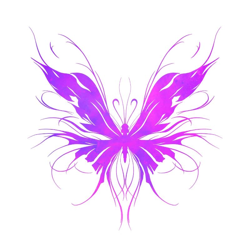 Papillon trash violet