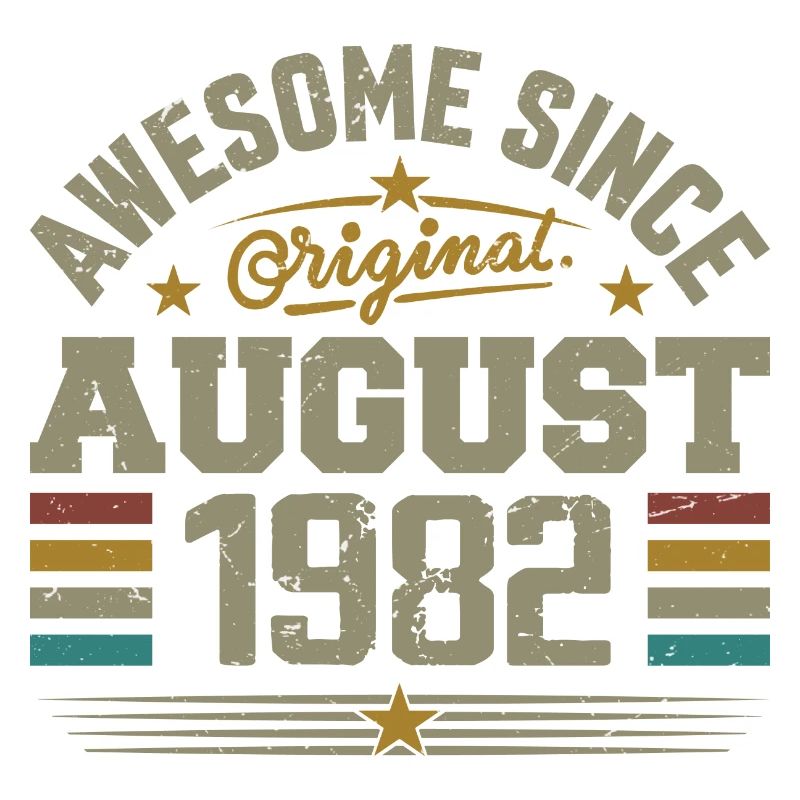 August 1982 Birthday August 1982 August 1982 Retro