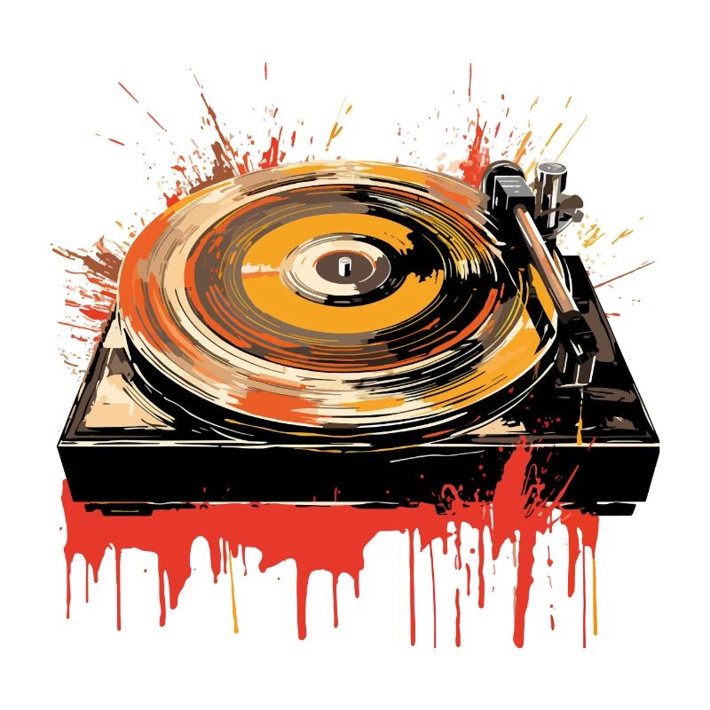 Vinyl Record LP Turntable Retro
