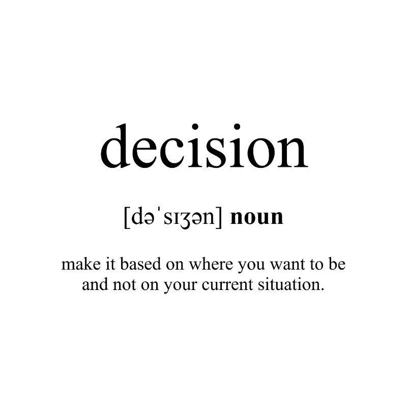 Decision (Decision) Definition Dictionary