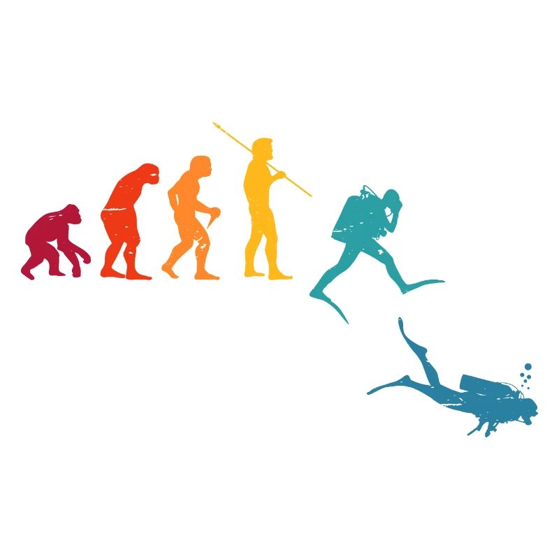 Evolution Graphic Diver Diving Scuba Diver Apnoe S