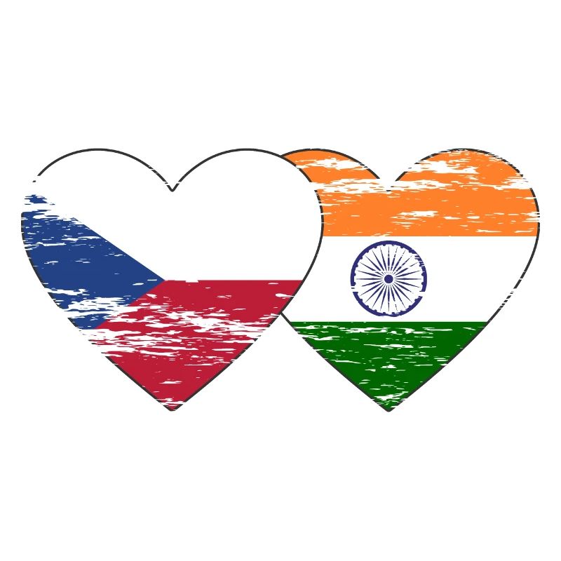 République tchèque Inde Drapeau utilisé