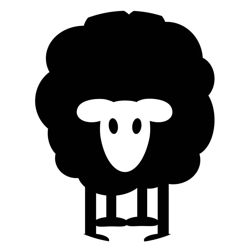 thick black sheep Shepherd Wool Heidschnucken