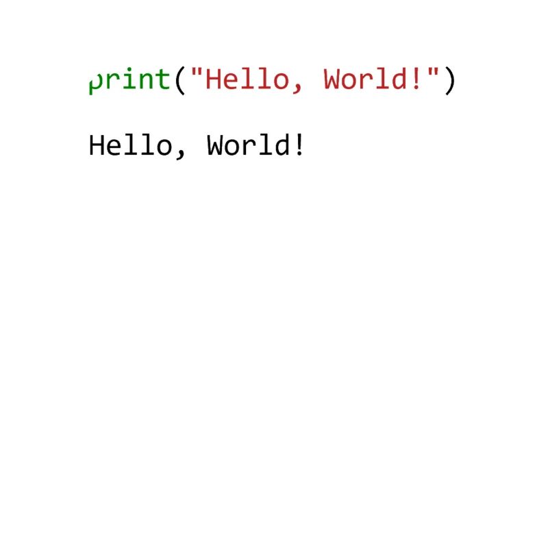 Programmeur de python cadeau Hello World