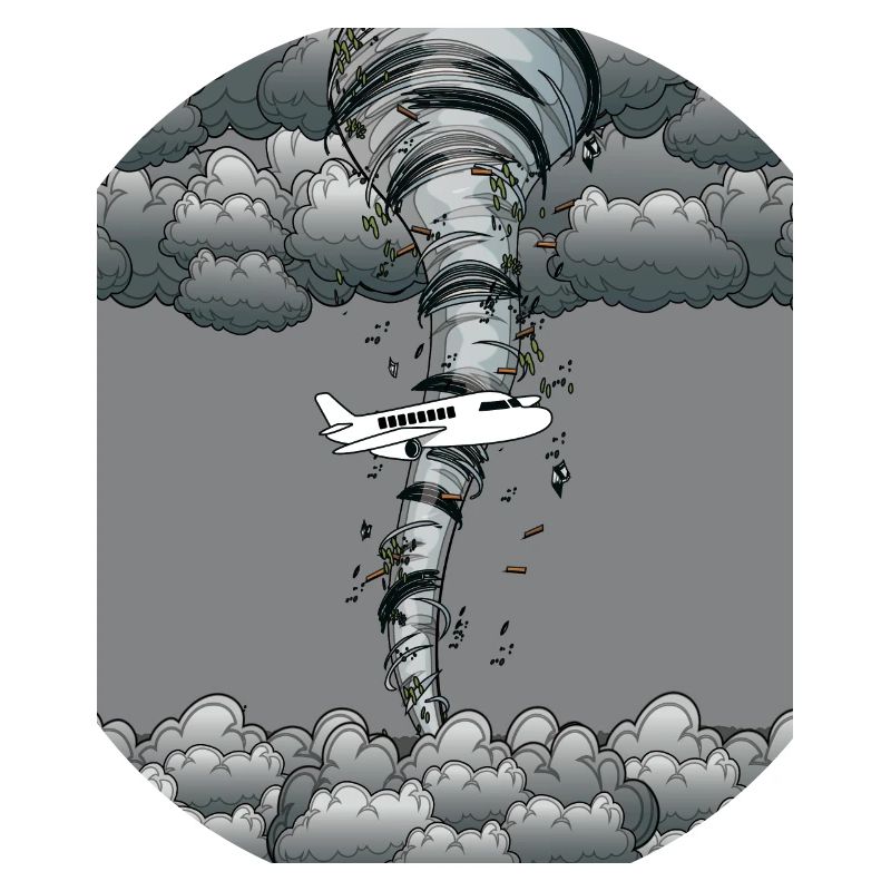 Tornade avion tempête temps