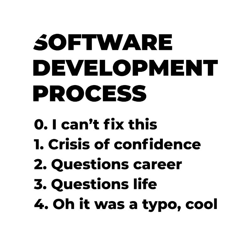Software Development Process Programmer Coder Nerd