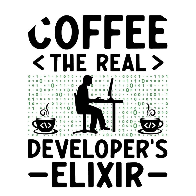 Kaffee-Codierung Programmierer Programmierer Entwickler Nerd Coff