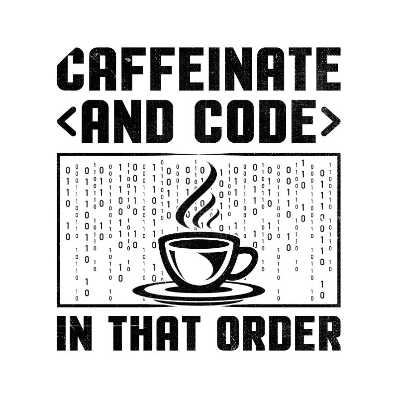 Kaffee-Codierung Programmierer Programmierer Entwickler Nerd Coff