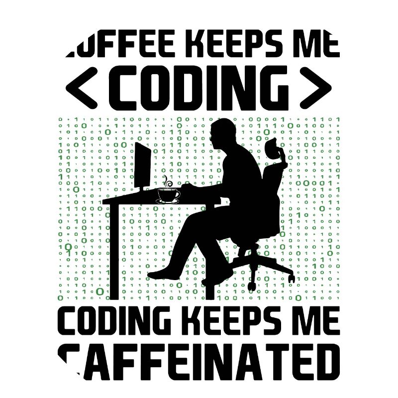 Kaffee-Codierung Programmierer Programmierer Entwickler Nerd Coff