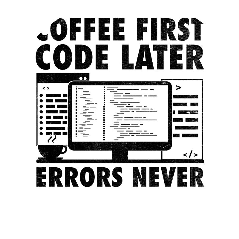 Kaffee-Codierung Programmierer Programmierer Entwickler Nerd Coff