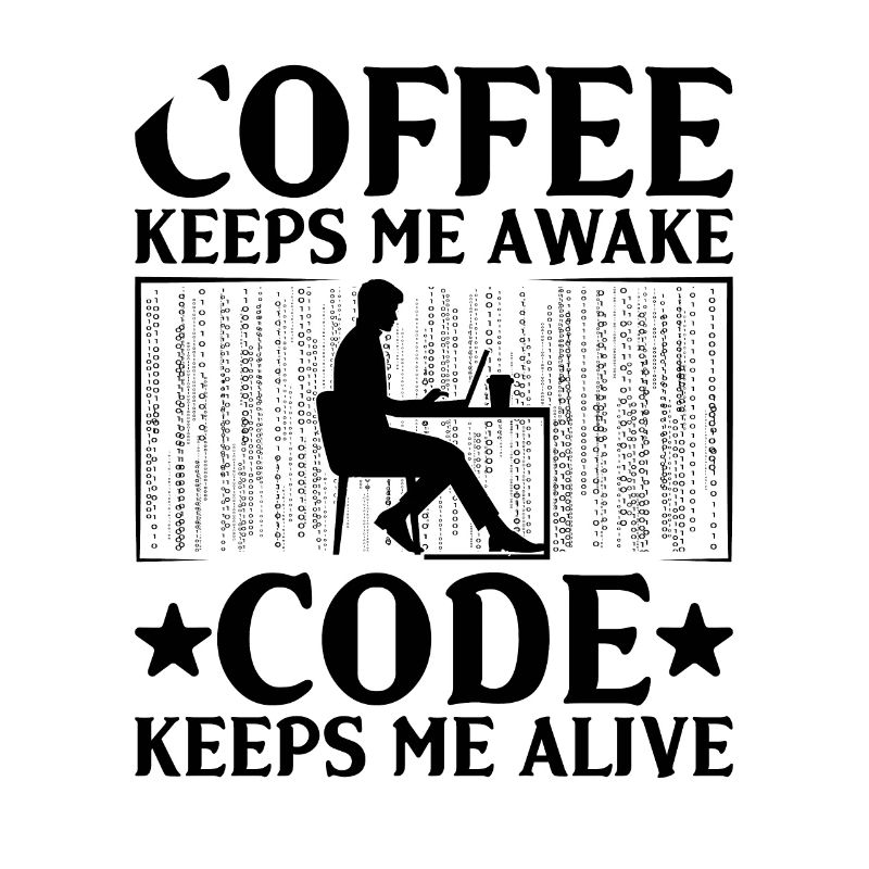 Kaffee-Codierung Programmierer Programmierer Entwickler Nerd Coff