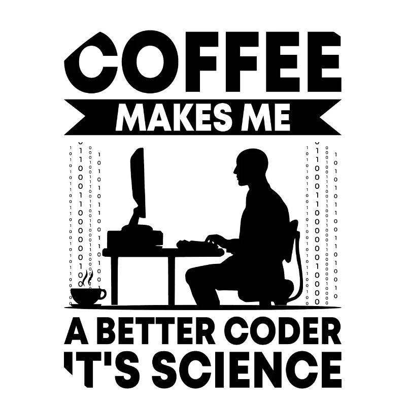 Kaffee-Codierung Programmierer Programmierer Entwickler Nerd Coff