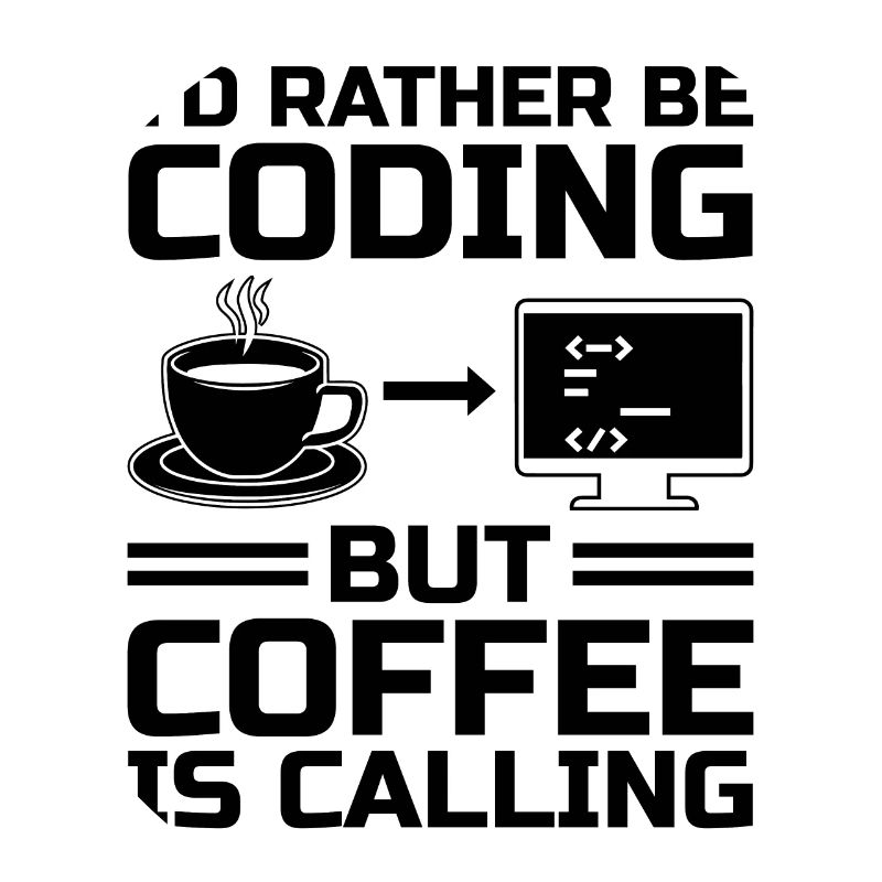 Kaffee-Codierung Programmierer Programmierer Entwickler Nerd Coff