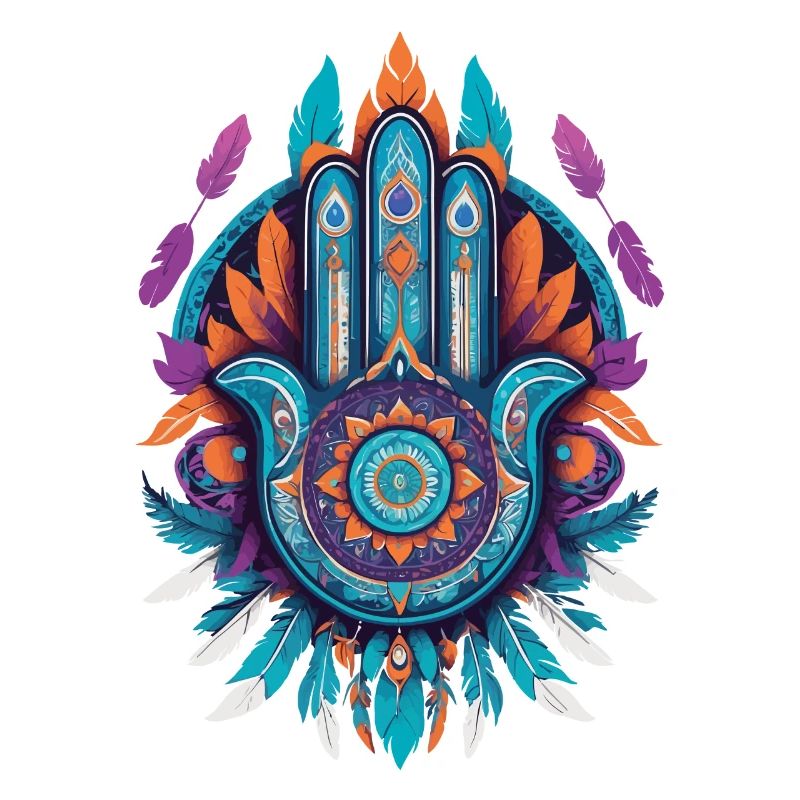 Hamsa Main Mandala Bohème Chic