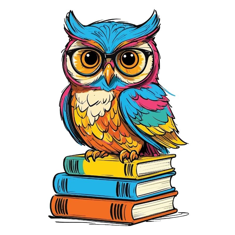 Bücher Eule Eulen Liebhaber Süße Buch Illustration