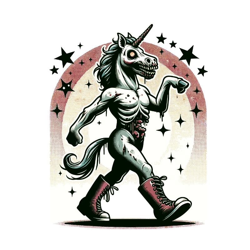 Zombie Unicorn Undead Mystical Creature