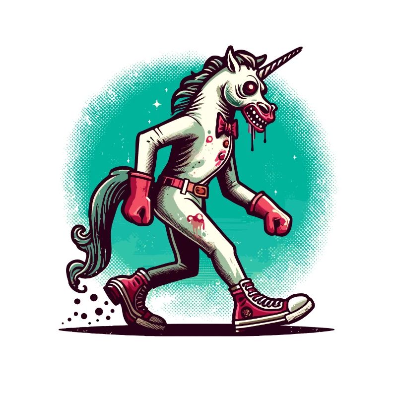 Zombie Einhorn Undead Mystical Creature Halloween