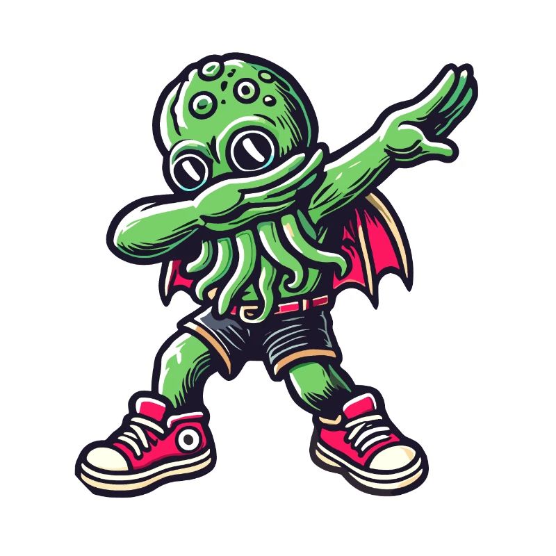 Lustiger Dabbender Cthulhu Dabbing Design