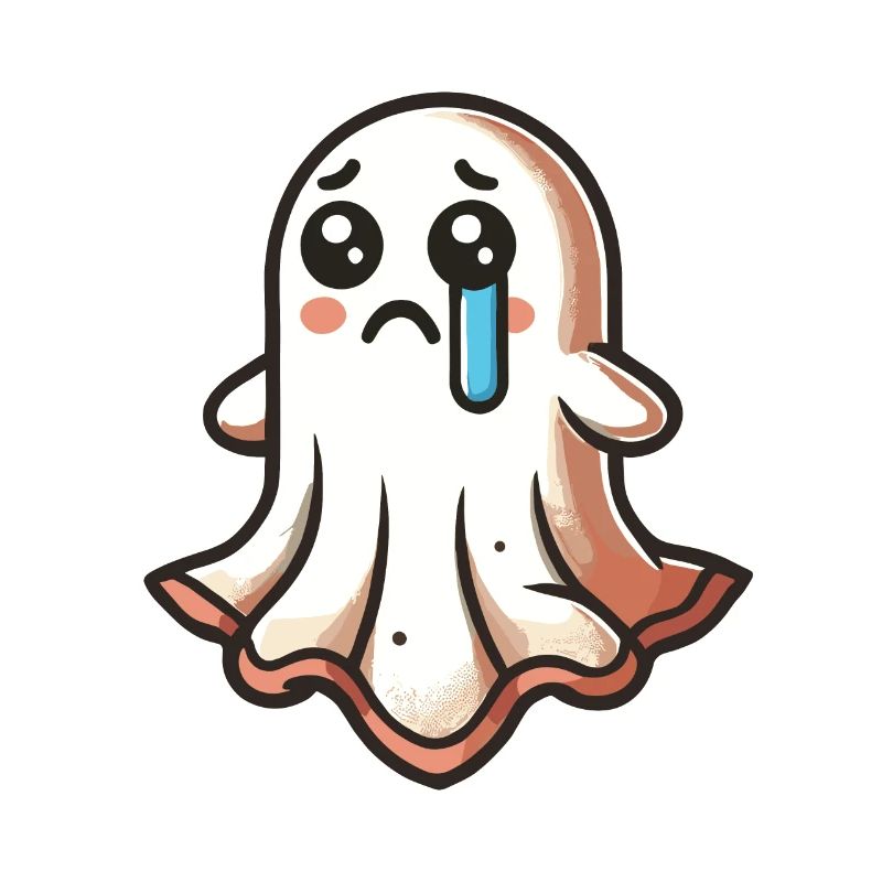 Sad Ghost Cute Weeping Ghosts
