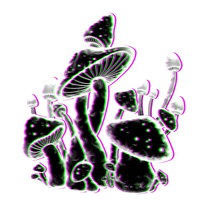 Mushrooms "Glitch" Effect