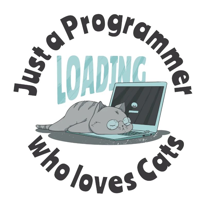 Nur ein Programmierer, der Katzen liebt