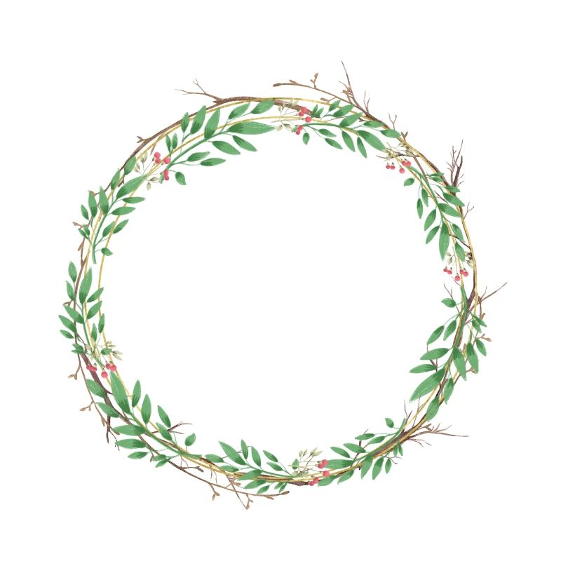 Wreath Rustic customizable